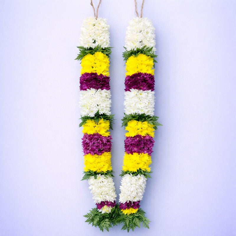 Pooja Garland Mums - Multicolor - PG66