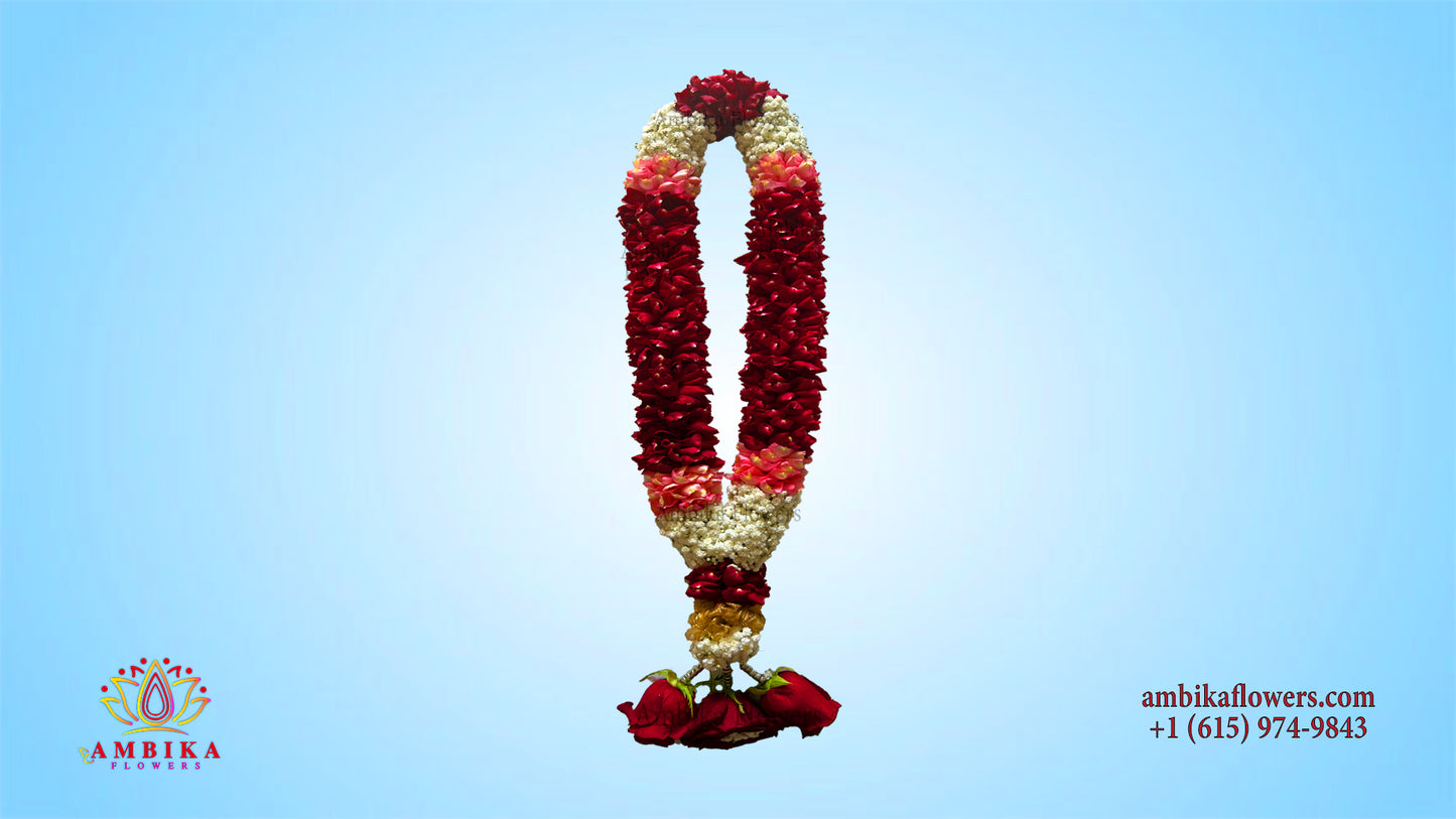 Wedding Garland - Rose Petals with Baby's-breath - WG20