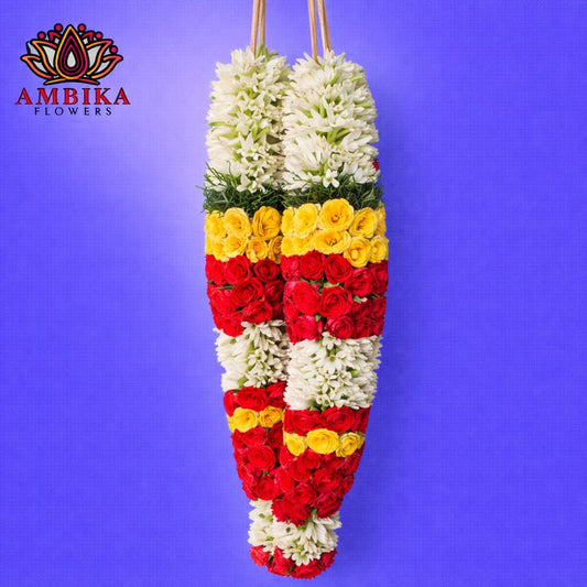 Button Rose Sampangi Garland - PG02