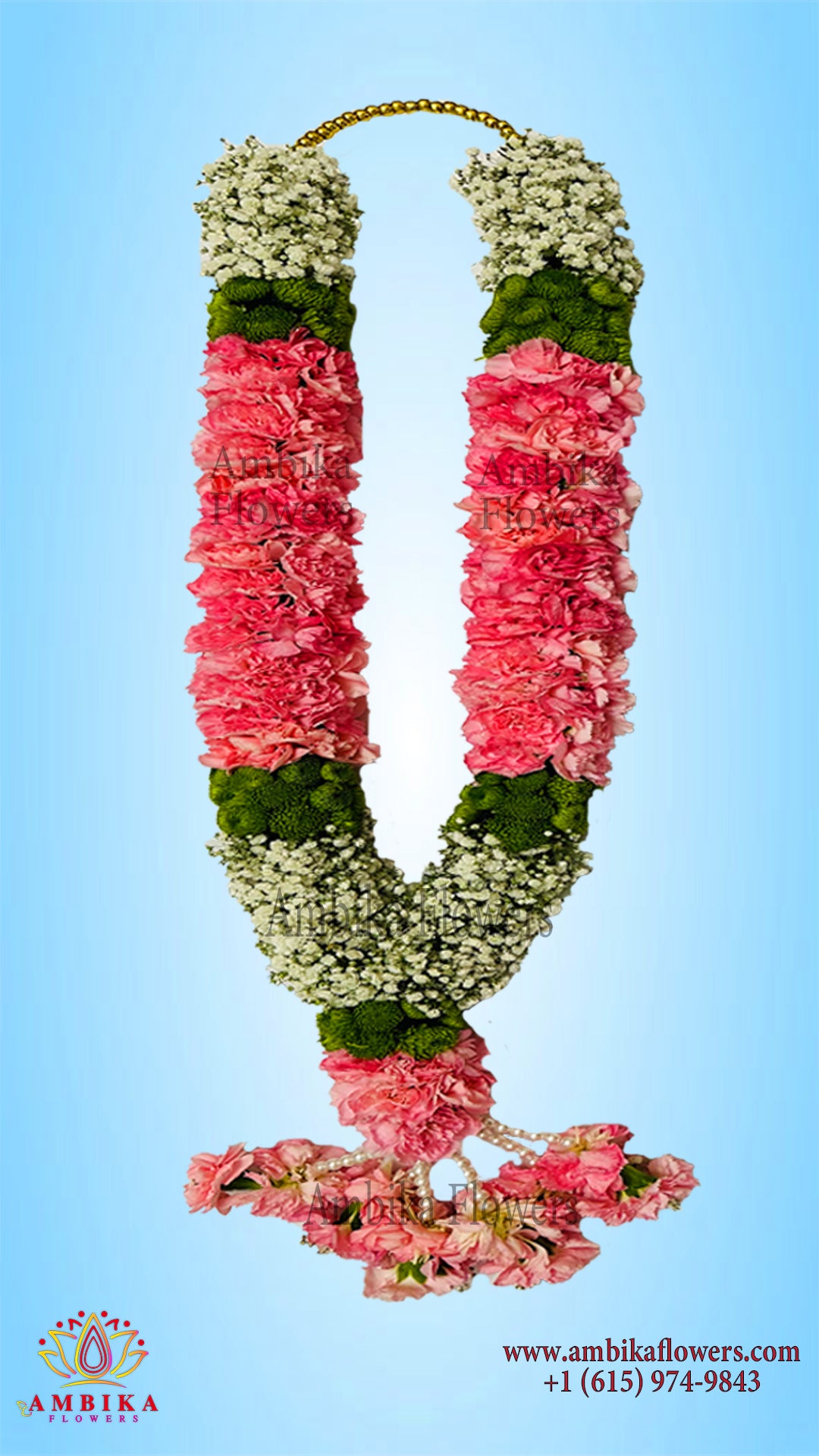 Wedding Garland - Carnations - G029