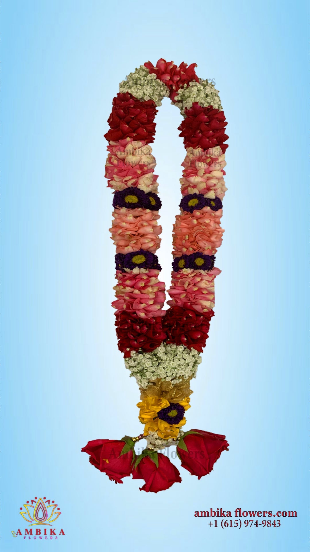Wedding Garland - Rose Petals - G028