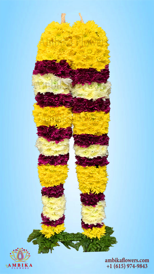 Pooja Garland Mums - Multicolor - PG47