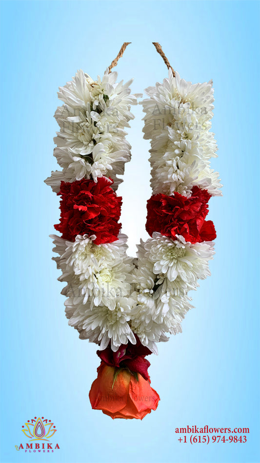 Pooja Garland Mums - Multicolor - PG55