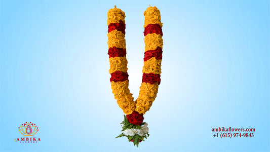 Pooja Garland Button Rose - Multicolor - PG57