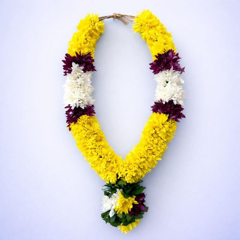 Pooja Garland Mums - Multicolor - PG59