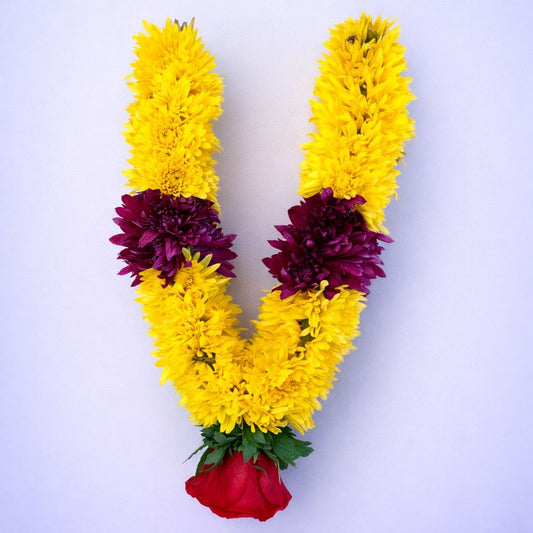 Pooja Garland Mums - Multicolor - PG63