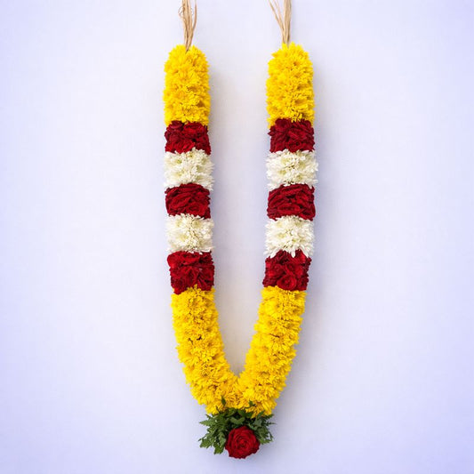 Pooja Garland Rose with Mums - Multicolor - PG65