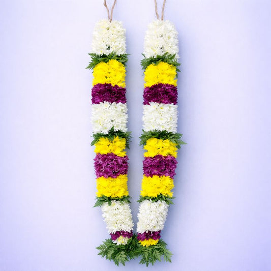 Pooja Garland Mums - Multicolor - PG66