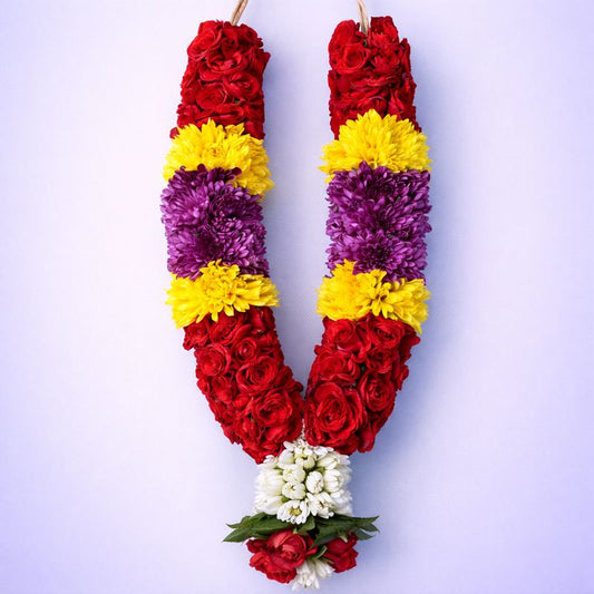 Pooja Garland Rose with Mums - Multicolor - PG70