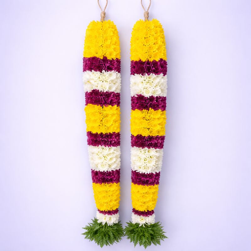 Pooja Garland Mums - Multicolor - PG71