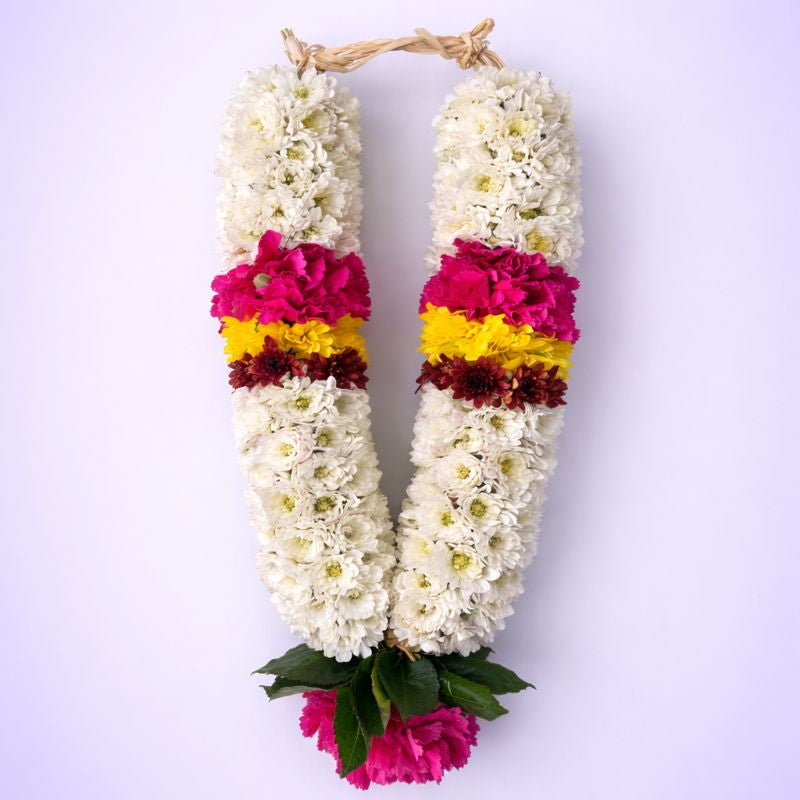 Pooja Garland Mums - Multicolor - PG72