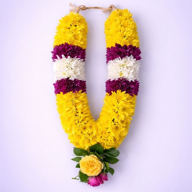 Pooja Garland Mums - Multicolor - PG75