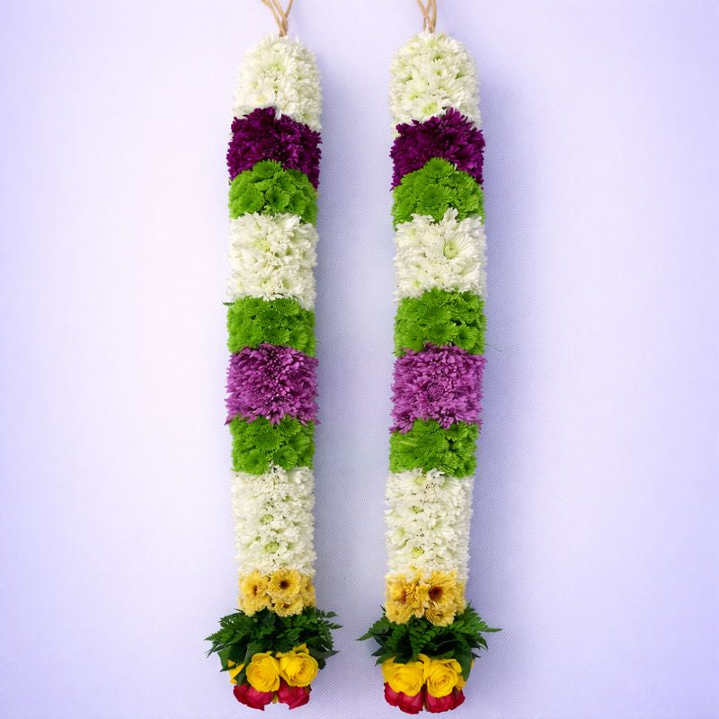 Pooja Garland Mums - Multicolor - PG76