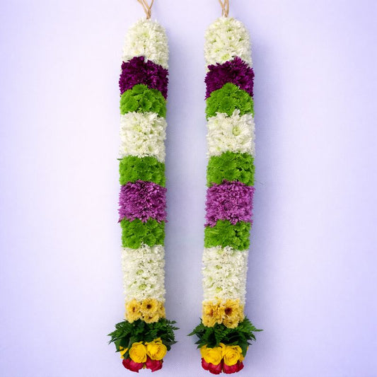 Pooja Garland Mums - Multicolor - PG76