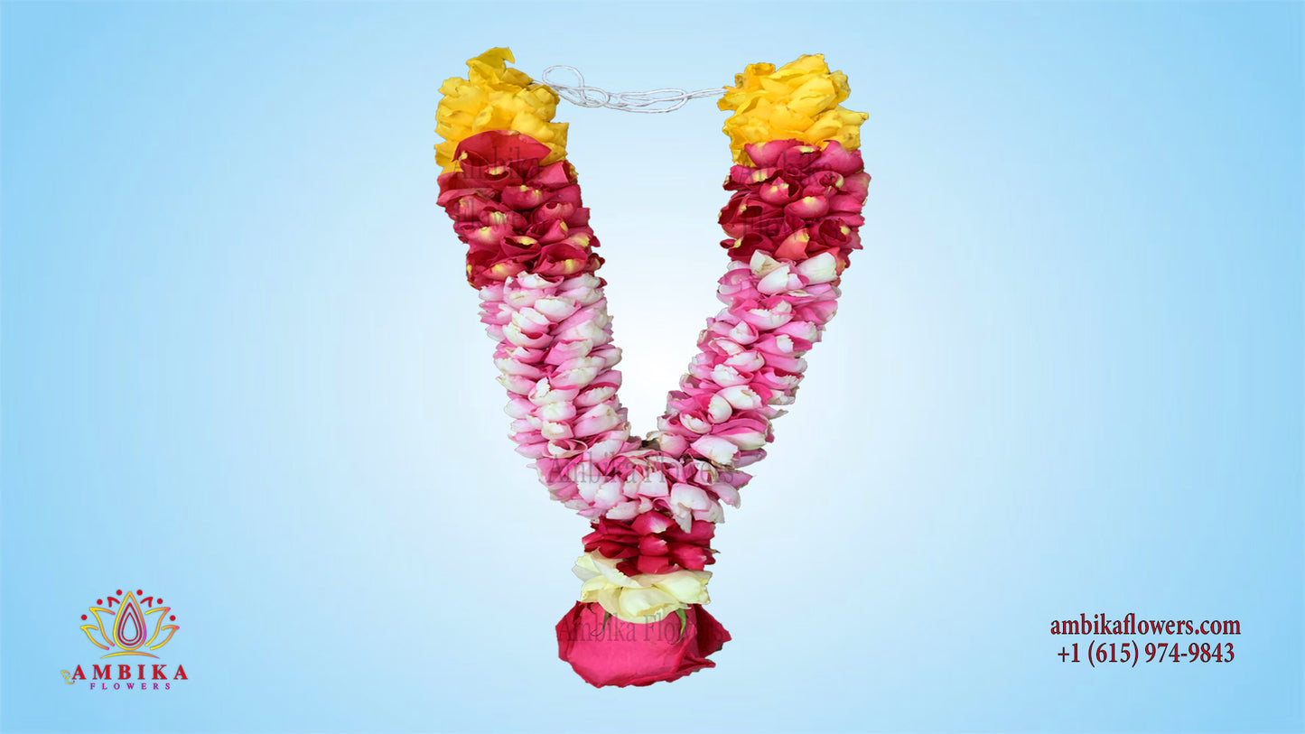 Wedding Garland - Rose Petals Only - WG17