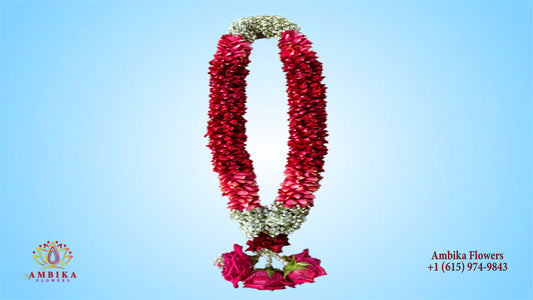 Wedding Garland - Rose Petals with Baby's-breath - WG19