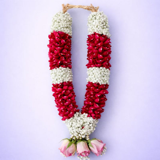 Wedding Garland - Rose Petals with Baby's-breath - WG21